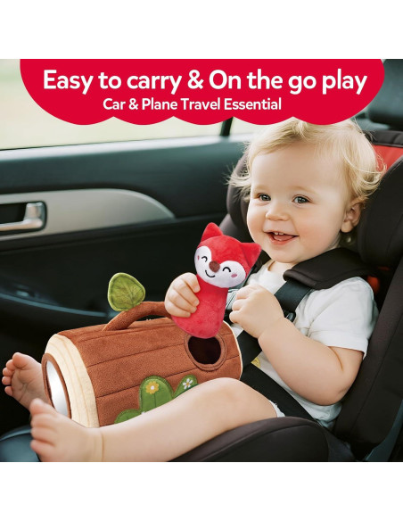 Juguete Sensorial para Bebés Cutezone - Tronco con Animales 6-12 Meses