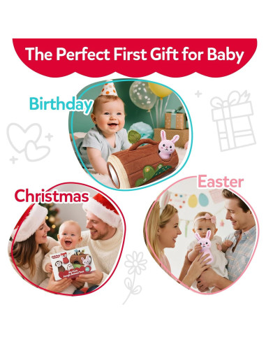 Juguete Sensorial para Bebés Cutezone - Tronco con Animales 6-12 Meses