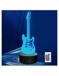Luz Nocturna 3D LED Guitarra Eléctrica CoolGift Mart
