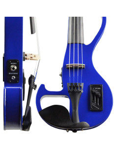 Violín Eléctrico Bunnel Edge 4/4 Azul con Estuche y Accesorios 2