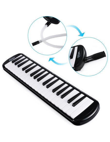 Melódico Eastar 37 Teclas con Boquilla y Bolsa de Transporte