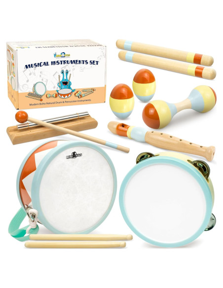 Conjunto Musical Montessori MiniArtis - Batería y Percusión 1-3 Años