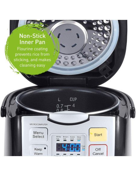 Olla Arrocera Panasonic SR-ZC075K 4 Tazas Anti-Adherente