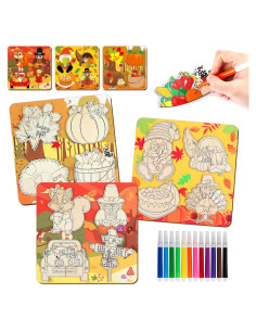 Rompecabezas de Madera Otoñal Gisgfim 3 Piezas 25x25 cm