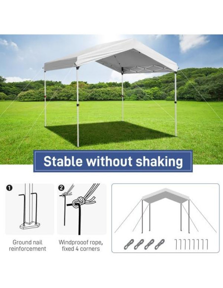 Carpa Pop Up Genérico 3.05x3.05m Instantánea para Exterior