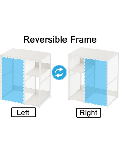 Gabinete de Café KirKical Blanco con Soporte para Mini Nevera