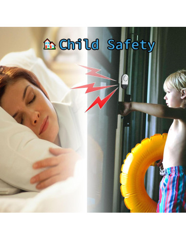 Alarmas de Puerta y Ventana Zabree 120 dB 4 Piezas