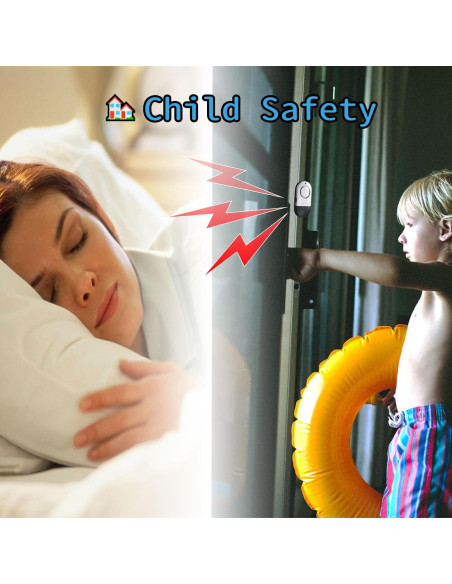 Alarmas de Puerta y Ventana Zabree 120 dB 4 Piezas