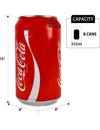 Refrigerador Mini Koolatron CC06 AZ 5.4L Lata Roja Portátil