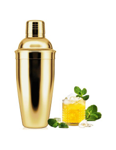 Shaker de cóctel NewGF 739 ml con colador y tapa medidora