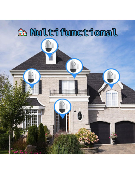 Alarmas de Puerta y Ventana Zabree 120 dB 4 Piezas