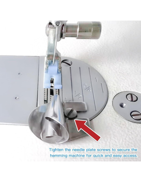 Juego de 6 Pies de Dobladillo Enrollado Universal FOCCTS 3-8mm