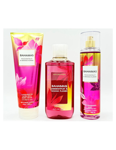 Conjunto de Baño Bath & Body Works 3 Piezas Fruta de Pasión