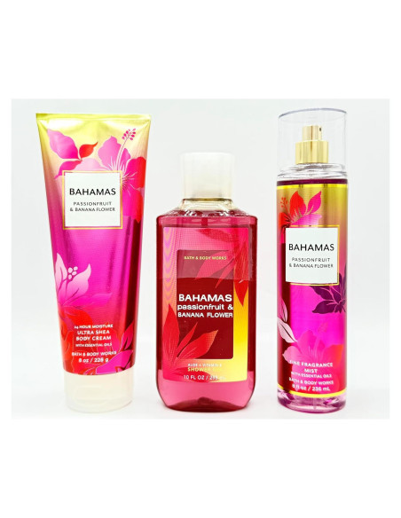 Conjunto de Baño Bath & Body Works 3 Piezas Fruta de Pasión