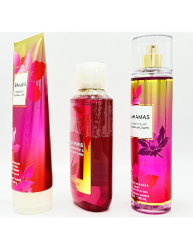 Conjunto de Baño Bath & Body Works 3 Piezas Fruta de Pasión