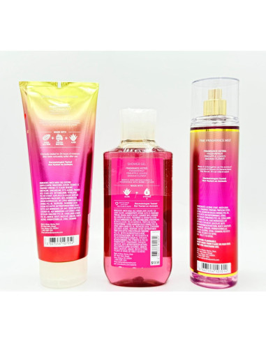 Conjunto de Baño Bath & Body Works 3 Piezas Fruta de Pasión
