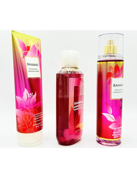 Conjunto de Baño Bath & Body Works 3 Piezas Fruta de Pasión