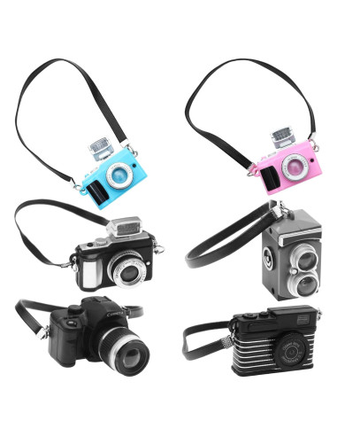 6 Piezas Juguetes de Cámara Vintage ONEST para Muñecas