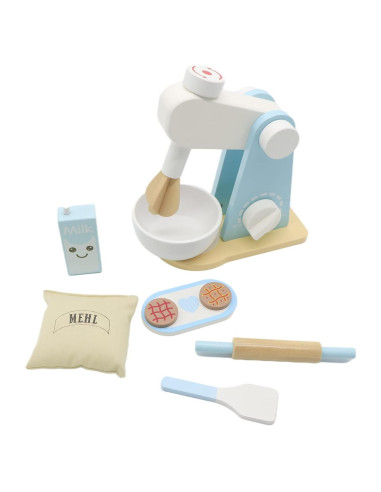 Juego de Mezclador de Cocina de Madera AEECASI 9 Piezas