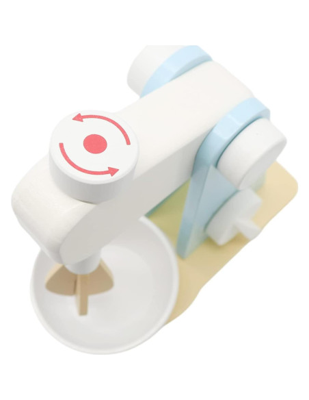 Juego de Mezclador de Cocina de Madera AEECASI 9 Piezas