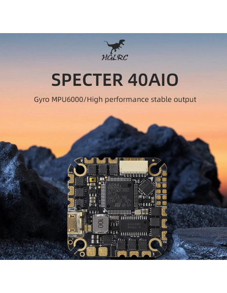 Controlador de Vuelo HGLRC Specter 40A 4-6S AIO con Cámara
