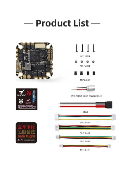 Controlador de Vuelo HGLRC Specter 40A 4-6S AIO con Cámara