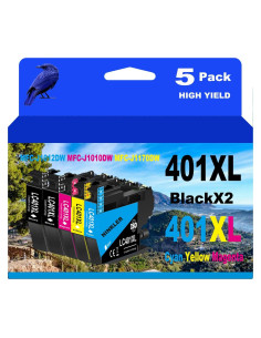 Cartuchos de tinta NINKLER LC401XL compatibles Brother - Paquete de 4