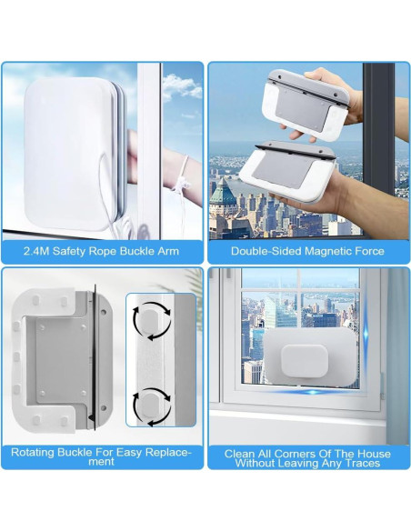 Limpiaparabrisas Magnético Doble Cara SEILETOO para Coche