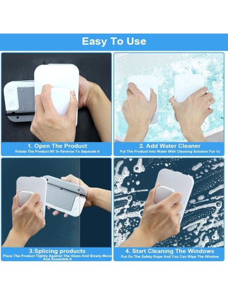 Limpiaparabrisas Magnético Doble Cara SEILETOO para Coche