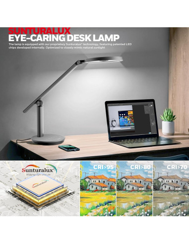 Lámpara de Escritorio Honeywell HWT-H6 LED Regulable 800LM