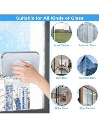 Limpiaparabrisas Magnético Doble Cara SEILETOO para Coche