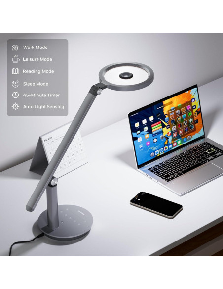 Lámpara de Escritorio Honeywell HWT-H6 LED Regulable 800LM