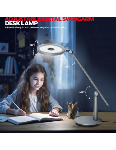 Lámpara de Escritorio Honeywell HWT-H6 LED Regulable 800LM