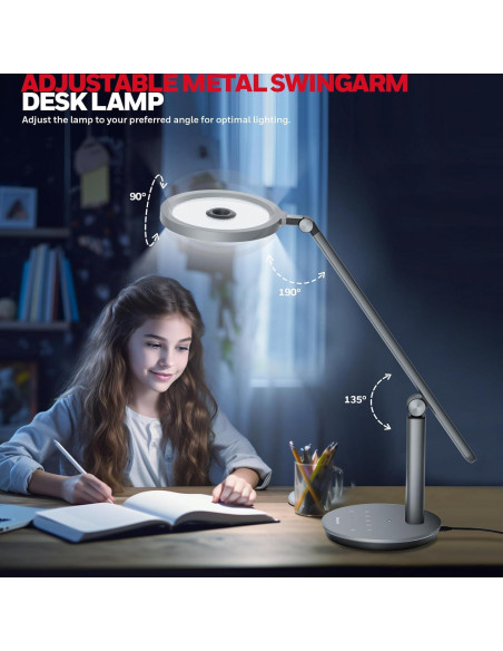 Lámpara de Escritorio Honeywell HWT-H6 LED Regulable 800LM