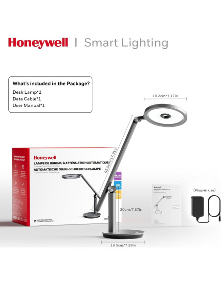 Lámpara de Escritorio Honeywell HWT-H6 LED Regulable 800LM