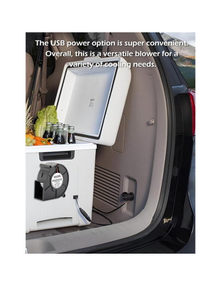 Ventilador centrífugo USB 5V WDERAIR 75mm para impresora 3D