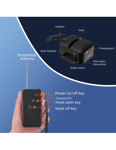 Sistema de Carga Aérea BRDRC para Drones DJI Mini 4 Pro y Más