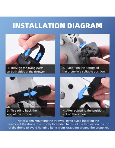 Sistema de Carga Aérea BRDRC para Drones DJI Mini 4 Pro y Más