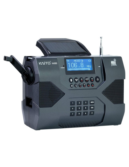 Radio de Emergencia Kaito KA900 Solar Bluetooth 2000mAh