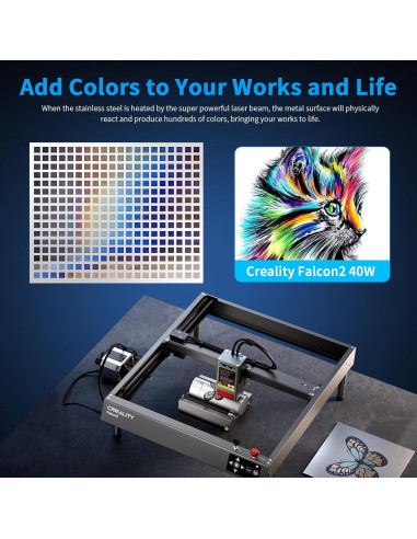Grabador Láser Creality Falcon2 40W Alta Precisión 25000mm/min