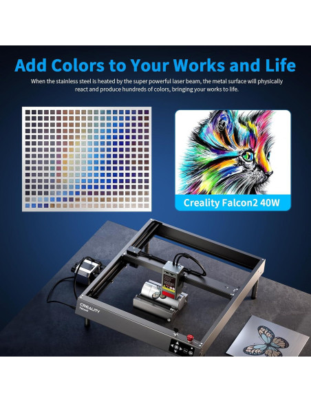 Grabador Láser Creality Falcon2 40W Alta Precisión 25000mm/min
