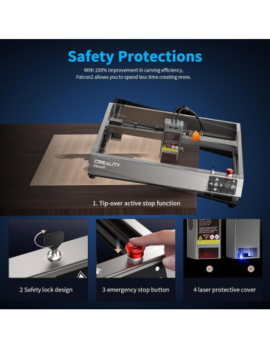 Grabador Láser Creality Falcon2 40W Alta Precisión 25000mm/min