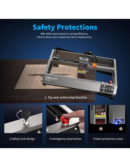 Grabador Láser Creality Falcon2 40W Alta Precisión 25000mm/min