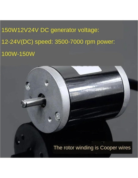 Generador de CC 12V 120W CHBMSS Manivela Eólica 3500rpm