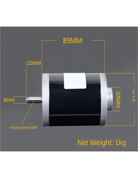 Generador de CC 12V 120W CHBMSS Manivela Eólica 3500rpm