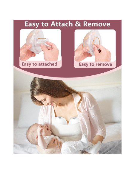 6 Piezas Inserto de Flange 14mm Silicona para Extractor de Leche