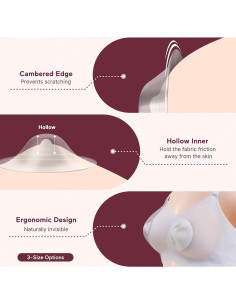 Tazas de Lactancia de Plata 999 Momcozy, Diseño Sin Agujeros 2