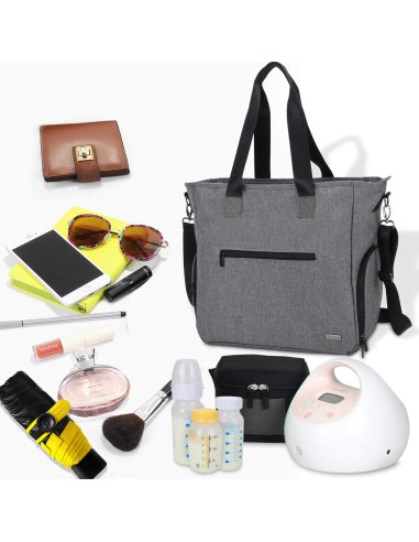 Bolsa de Transporte Teamoy para Extractor de Leche y Laptop 35.56 cm