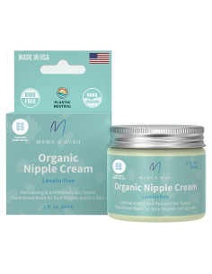 Crema de Pezón Orgánica Mama & Wish 56.7g - Alivio Lactancia