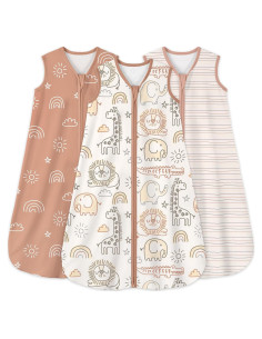 Saco de Sueño para Bebés Yoofoss 6-12 Meses 0.5 Tog Algodón